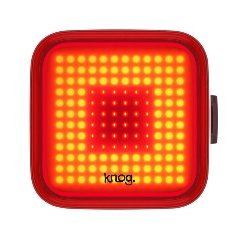 Knog Blinder Rear Bike Light Square â€“ 100 Lumen USB Rechargeable Bicycle Tail Light, Waterproof LED Rear Light with 8 Modes, 450m Visibility, Fits 22â€“32mm Seat Posts - Image 4